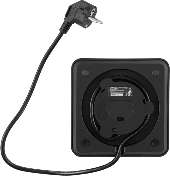 Чайник электрический Hyundai HYK-S2507 0.7л. 1000Вт черный корпус: металл