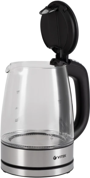 Чайник электрический Vitek VT-8828 1.7л. 2200Вт серебристый корпус: стекло/металл