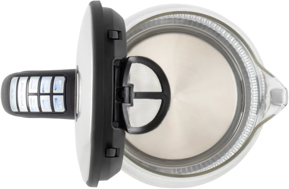 Чайник электрический Vitek VT-8828 1.7л. 2200Вт серебристый корпус: стекло/металл