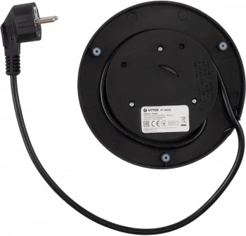 Чайник электрический Vitek VT-8828 1.7л. 2200Вт серебристый корпус: стекло/металл