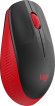 Мышь Logitech M190 черный/красный оптическая 1000dpi беспров. USB 2but (910-005908)