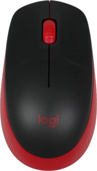 Мышь Logitech M190 черный/красный оптическая 1000dpi беспров. USB 2but (910-005908)