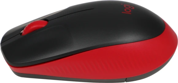 Мышь Logitech M190 черный/красный оптическая 1000dpi беспров. USB 2but (910-005908)