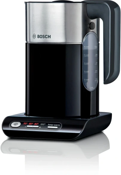 Чайник электрический Bosch TWK8613P 1.5л. 2400Вт черный/серебристый корпус: металл/пластик Чайник электрический Bosch TWK8613P 1.5л. 2400Вт черный/серебристый корпус: металл/пластик