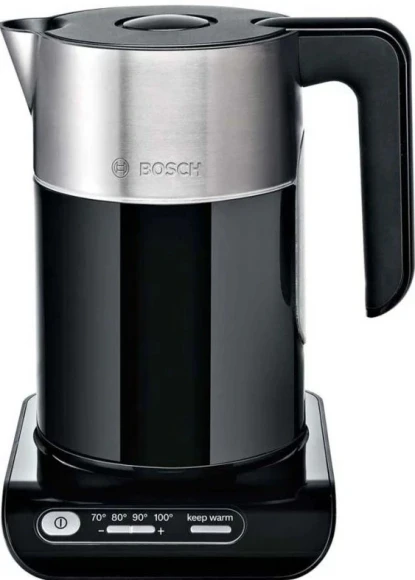Чайник электрический Bosch TWK8613P 1.5л. 2400Вт черный/серебристый корпус: металл/пластик Чайник электрический Bosch TWK8613P 1.5л. 2400Вт черный/серебристый корпус: металл/пластик