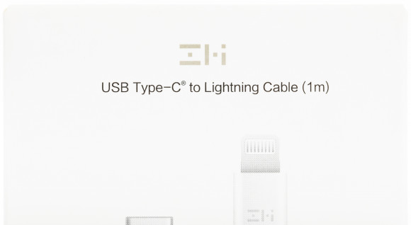 Кабель ZMI AL870C USB Type-C (m)-Lightning (m) 1м белый