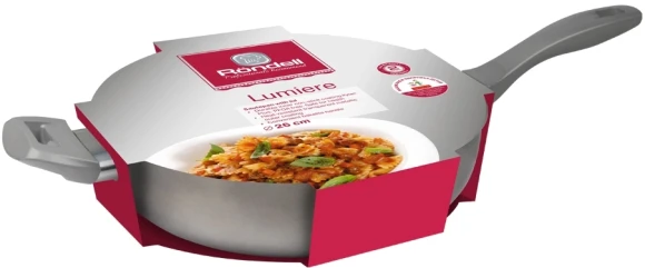 Сотейник Rondell Lumiere RDA-596 4.8л. d=26см (с крышкой) серый