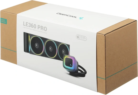 Система водяного охлаждения Deepcool LE360 PRO ARGB Soc-AM5/AM4/1200/1700/1851 черный 4-pin 19-33dB Al 300W 1817gr Ret (R-LE360PRO-BKAMMC-G-1)