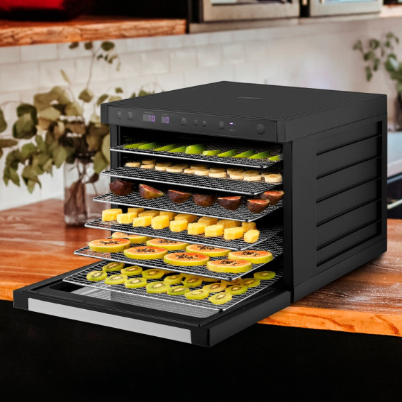 Сушка для фруктов и овощей Kitfort КТ-1962 6под. 1000Вт черный Сушка для фруктов и овощей Kitfort КТ-1962 6под. 1000Вт черный