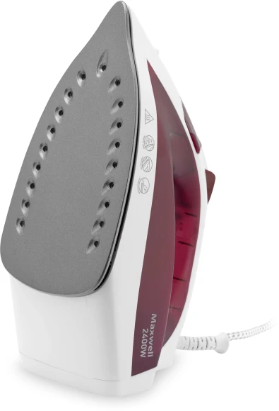 Утюг Maxwell MW-3006 2400Вт белый/бордовый