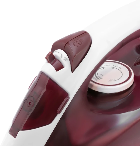 Утюг Maxwell MW-3006 2400Вт белый/бордовый