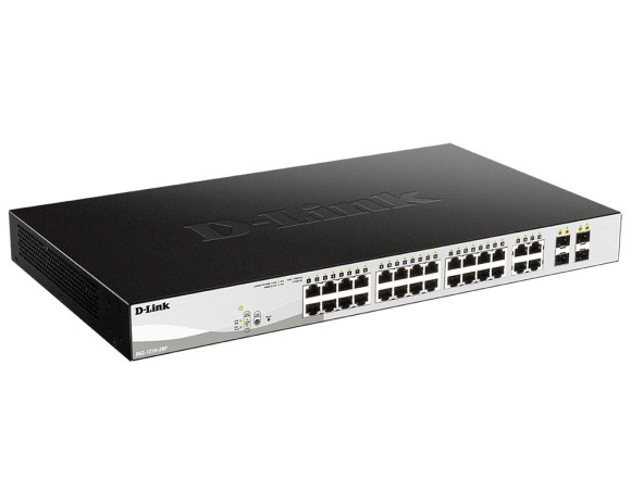 Коммутатор D-Link DGS-1210-28P/F DGS-1210-28P/F5A 24x1Гбит/с 4xКомбо(1000BASE-T/SFP) 24PoE 193W управляемый Коммутатор D-Link DGS-1210-28P/F DGS-1210-28P/F5A 24x1Гбит/с 4xКомбо(1000BASE-T/SFP) 24PoE 193W управляемый