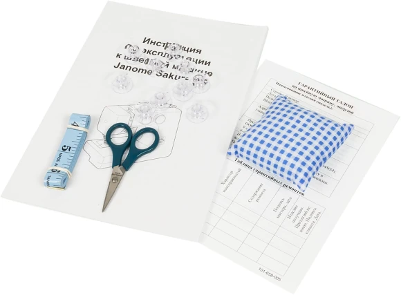 Швейная машина Janome Sakura 95 белый/цветы