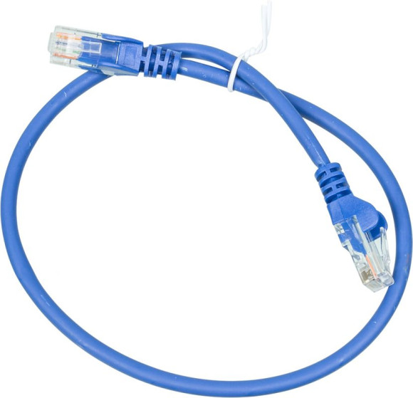 Патч-корд Lanmaster LAN-PC45/U5E-0.5-BL UTP RJ-45 вил.-вилка RJ-45 кат.5E 0.5м синий LSZH (уп.:1шт) Патч-корд Lanmaster LAN-PC45/U5E-0.5-BL UTP RJ-45 вил.-вилка RJ-45 кат.5E 0.5м синий LSZH (уп.:1шт)
