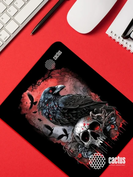 Коврик для мыши Cactus Raven 250x200x3мм (CS-MP-D14S)