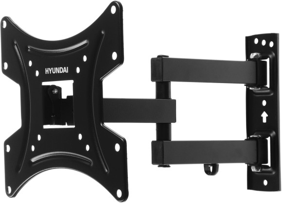 Кронштейн для телевизора Hyundai GL-N2 черный 20"-48" макс.15кг настенный поворотно-выдвижной и наклонный