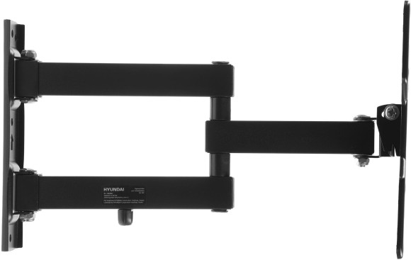 Кронштейн для телевизора Hyundai GL-N2 черный 20"-48" макс.15кг настенный поворотно-выдвижной и наклонный