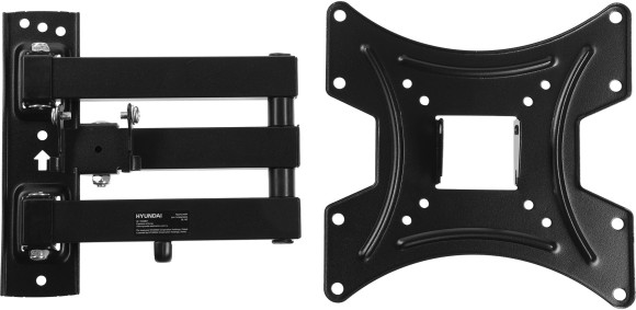 Кронштейн для телевизора Hyundai GL-N2 черный 20"-48" макс.15кг настенный поворотно-выдвижной и наклонный