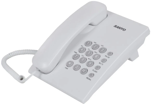 Телефон проводной Sanyo RA-S204W белый Телефон проводной Sanyo RA-S204W белый