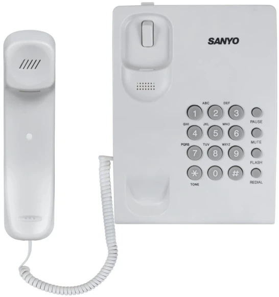 Телефон проводной Sanyo RA-S204W белый Телефон проводной Sanyo RA-S204W белый