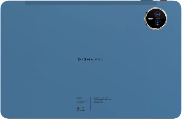 Планшет Digma Pro Eclipse T616 (2.0) 8C RAM8Gb ROM256Gb 11" In-Cell 1920x1200 4G Android 14 голубой 20Mpix 8Mpix BT WiFi microSD 1Tb 8000mAh 400hrs Планшет Digma Pro Eclipse T616 (2.0) 8C RAM8Gb ROM256Gb 11" In-Cell 1920x1200 4G Android 14 голубой 20Mpix 8Mpix BT WiFi microSD 1Tb 8000mAh 400hrs