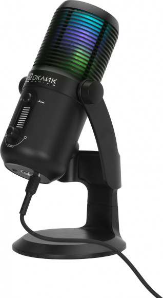 Микрофон проводной Оклик SM-400G 2м черный Микрофон проводной Оклик SM-400G 2м черный