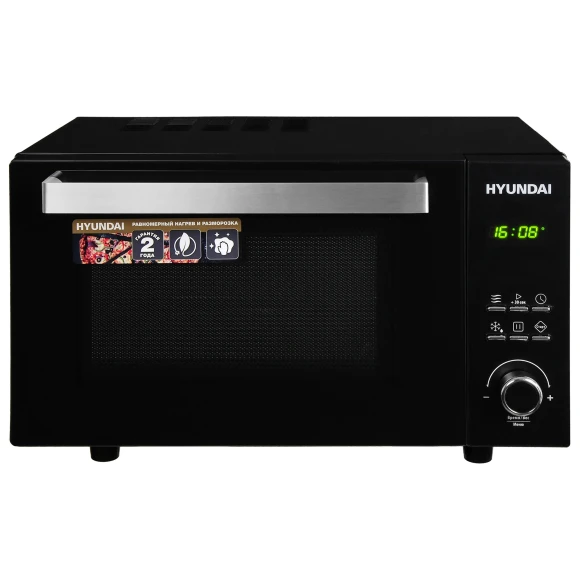 Микроволновая Печь Hyundai HYM-D2073 23л. 800Вт черный/Хром Микроволновая Печь Hyundai HYM-D2073 23л. 800Вт черный/Хром