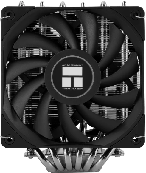 Устройство охлаждения(кулер) Thermalright Royal Knight 120 SE Soc-AM5/AM4/1200/1700/1851 серебристый/черный 4-pin 25.6dB Al+Cu Ret (RK120-SE)