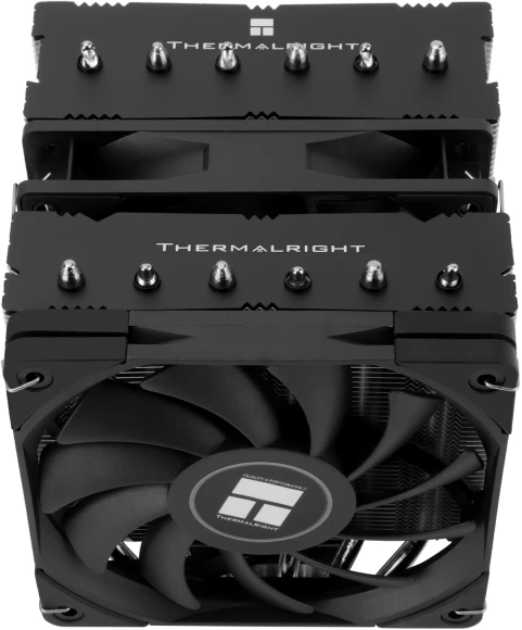 Устройство охлаждения(кулер) Thermalright Royal Knight 120 SE Soc-AM5/AM4/1200/1700/1851 серебристый/черный 4-pin 25.6dB Al+Cu Ret (RK120-SE)