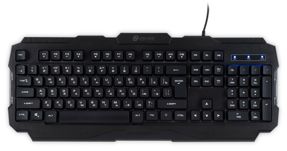 Клавиатура Оклик 757G HW2 черный USB for gamer (1790295) Клавиатура Оклик 757G HW2 черный USB for gamer (1790295)