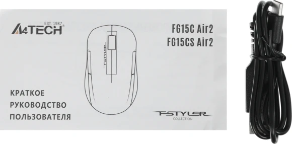 Мышь A4Tech Fstyler FG15CS Air2 желтый оптическая 1200dpi silent беспров. USB для ноутбука 3but Мышь A4Tech Fstyler FG15CS Air2 желтый оптическая 1200dpi silent беспров. USB для ноутбука 3but