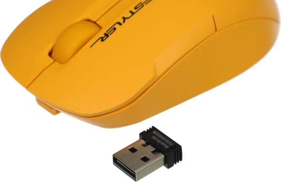 Мышь A4Tech Fstyler FG15CS Air2 желтый оптическая 1200dpi silent беспров. USB для ноутбука 3but Мышь A4Tech Fstyler FG15CS Air2 желтый оптическая 1200dpi silent беспров. USB для ноутбука 3but