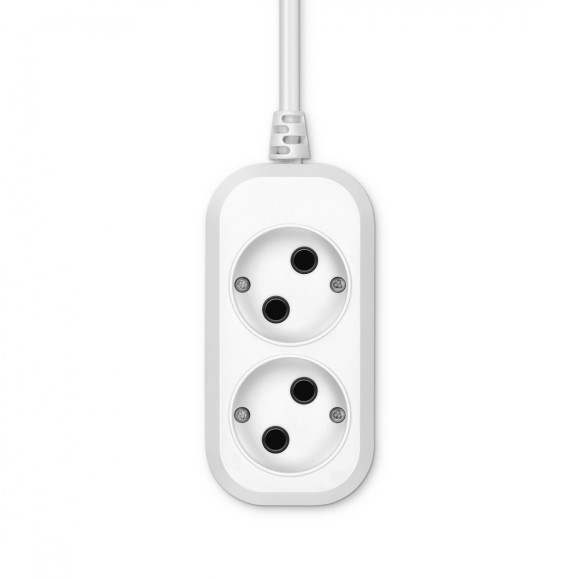 Сетевой удлинитель Buro BU-PSL2.1/W 1.5м (2 розетки) белый (пакет ПЭ)