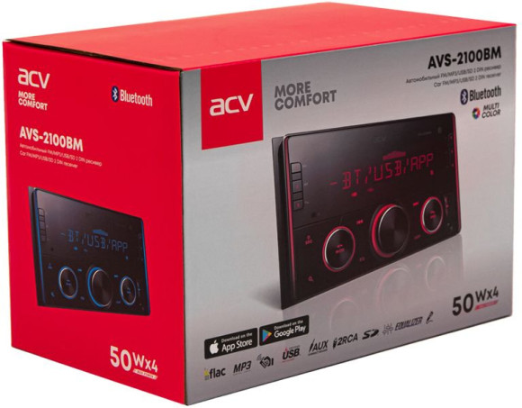 Автомагнитола ACV AVS-2100BM 2DIN 4x50Вт ПДУ (40190) Автомагнитола ACV AVS-2100BM 2DIN 4x50Вт ПДУ (40190)