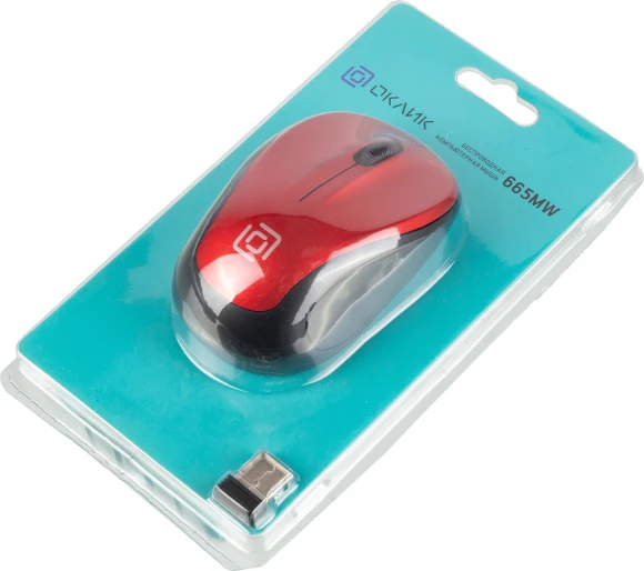 Мышь Оклик 665MW черный/красный оптическая 1600dpi беспров. USB для ноутбука 3but (1025135) Мышь Оклик 665MW черный/красный оптическая 1600dpi беспров. USB для ноутбука 3but (1025135)