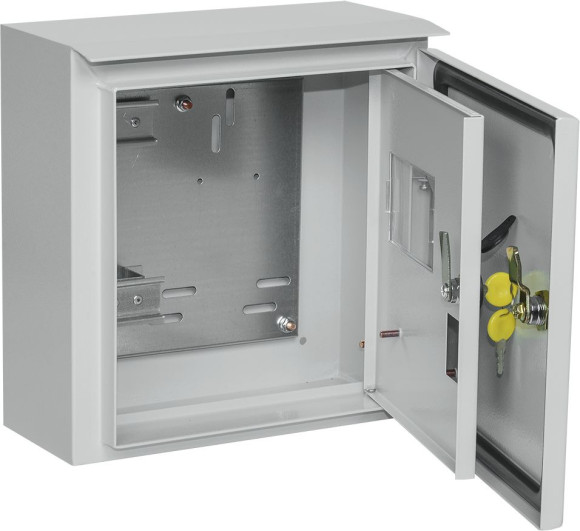 Щит распределительный IEK MKM51-N-04-54 TITAN ЩУ 1/1-1 У1 IP66 навесной 300мм 150мм 310мм 6мод. металл IP66 серый с возможностью установки счетчика (упак.:1шт)