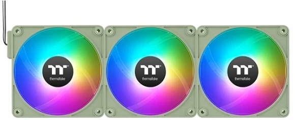 Вентилятор для корпуса Thermaltake CT120 EX Sync Matcha ARGB 120х120x25 зеленый 4-pin 28.5дБ (упак.:3шт) (CL-F196-PL12MG-A) Ret Вентилятор для корпуса Thermaltake CT120 EX Sync Matcha ARGB 120х120x25 зеленый 4-pin 28.5дБ (упак.:3шт) (CL-F196-PL12MG-A) Ret