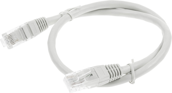 Патч-корд Premier PP6U-0.5M 10000Гбит/с UTP 4 пары cat.6 CCA molded 0.5м серый RJ-45 (m)-RJ-45 (m)