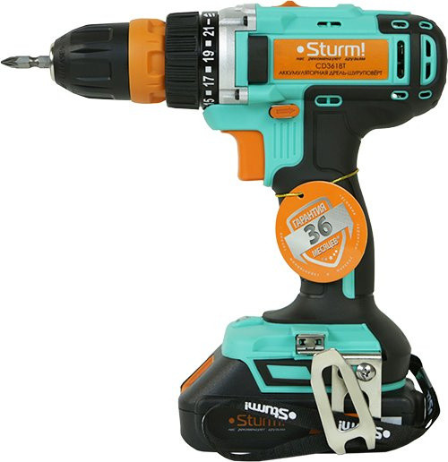 Шуруповерт Sturm! CD3618T аккум. патрон:быстрозажимной (кейс в комплекте) Шуруповерт Sturm! CD3618T аккум. патрон:быстрозажимной (кейс в комплекте)