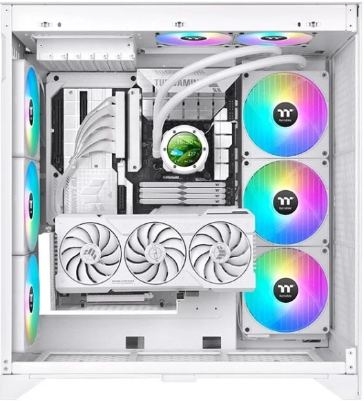 Система водяного охлаждения Thermaltake TH420 V2 Ultra EX Snow ARGB Soc-AM5/AM4/1200/1700/1851 белый 4-pin 30.7dB Al+Cu LCD Ret (CL-W428-PL14SW-A)