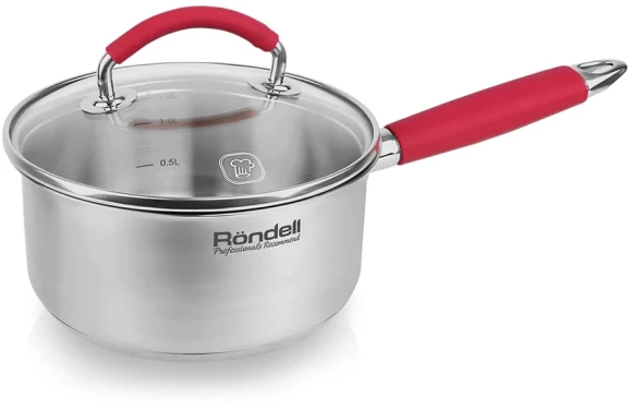 Ковш Rondell Sorge RDS-1218 1.3л. d=16см (с крышкой) стальной Ковш Rondell Sorge RDS-1218 1.3л. d=16см (с крышкой) стальной