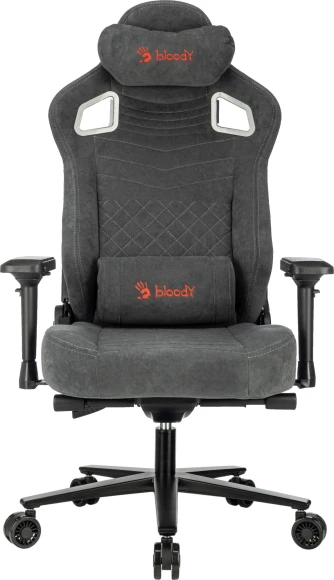 Кресло игровое A4Tech Bloody GC-660 серый Formula 968 искусственная замша с подголов. крестов. металл