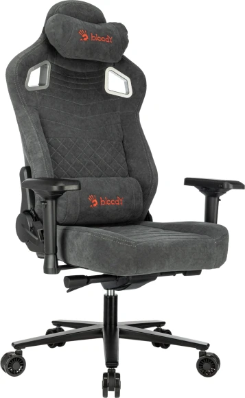 Кресло игровое A4Tech Bloody GC-660 серый Formula 968 искусственная замша с подголов. крестов. металл