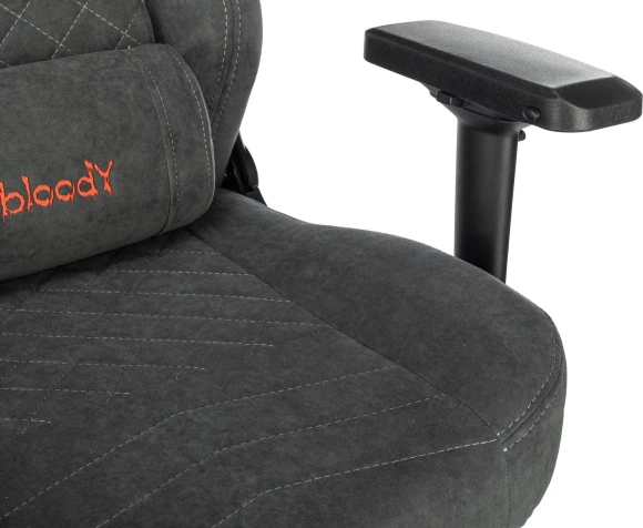 Кресло игровое A4Tech Bloody GC-660 серый Formula 968 искусственная замша с подголов. крестов. металл