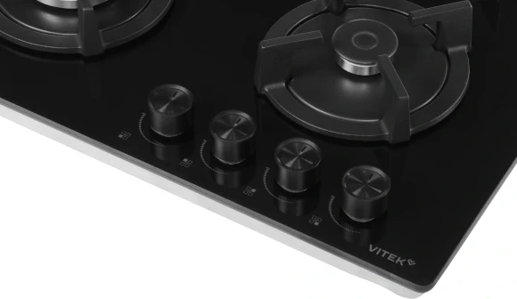 Газовая варочная поверхность Vitek VGH 6450 BG черный Газовая варочная поверхность Vitek VGH 6450 BG черный
