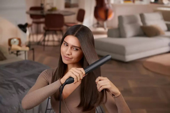 Выпрямитель Philips BHS510/00 черный макс.темп.:230С покрытие:керамическое с арган.маслом