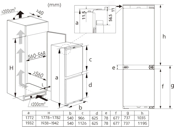 Холодильник Lex LBI193.2N ID 2-хкамерн. белый инвертер (CHHI000023)