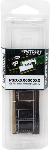 Память DDR4 32GB 2666MHz Patriot PSD432G26662S Signature RTL PC4-21300 CL19 SO-DIMM 260-pin 1.2В dual rank Ret Память DDR4 32GB 2666MHz Patriot PSD432G26662S Signature RTL PC4-21300 CL19 SO-DIMM 260-pin 1.2В dual rank Ret