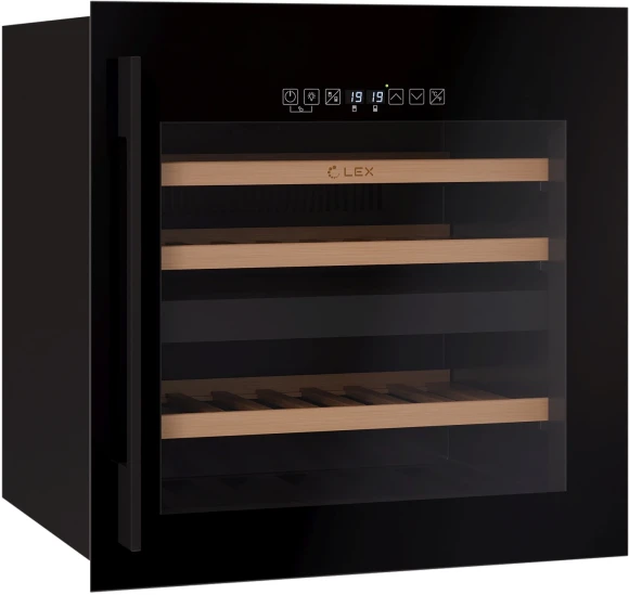 Винный шкаф Lex LWD6036BL dual zone S 1-нокамерн. черный стекло (CHAT500009) Винный шкаф Lex LWD6036BL dual zone S 1-нокамерн. черный стекло (CHAT500009)