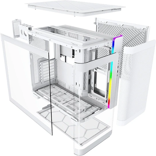 Корпус Montech King 95 белый без БП ATX 9x120mm 6x140mm 2xUSB3.0 audio bott PSU Корпус Montech King 95 белый без БП ATX 9x120mm 6x140mm 2xUSB3.0 audio bott PSU